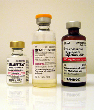Testosterone hormone injection